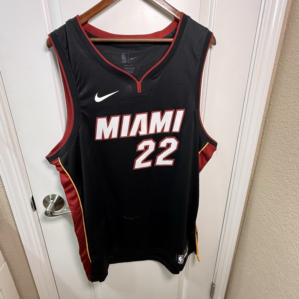 Nike Jimmy Butler #22 Miami Heat‎ Icon Edition Swingman Jersey Size 56 2XL